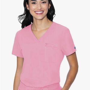 Med couture scrub top taffy pink